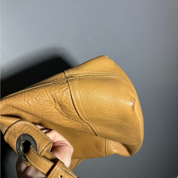 Coach 5715 Camel Pebbled Leather Made in The United States Hobo Shoulder Bag - Picture 11 of 12